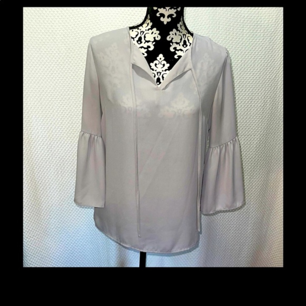 Violet & Claire Women Brown 3/4 Sleeve Blouse Small